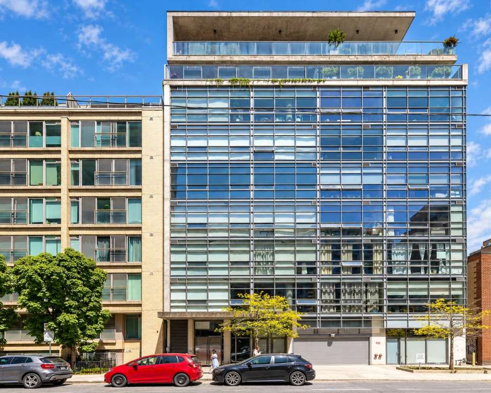 Exterior of the condo building at 42 Camden St, Toronto