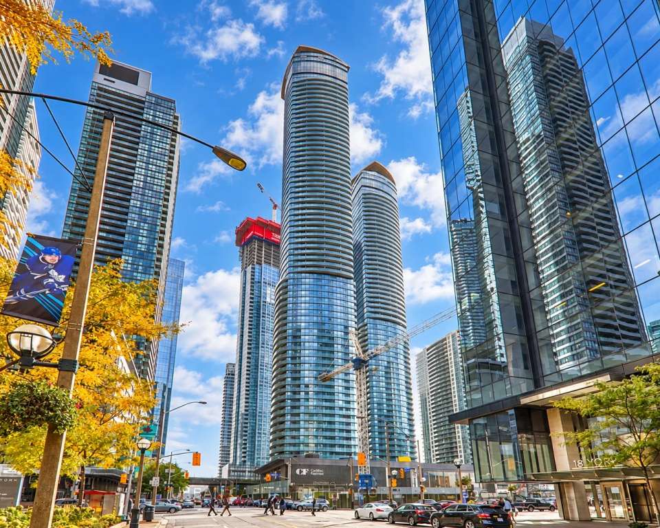 ICE Condominiums II condo tower exterior, 14 York St, Toronto