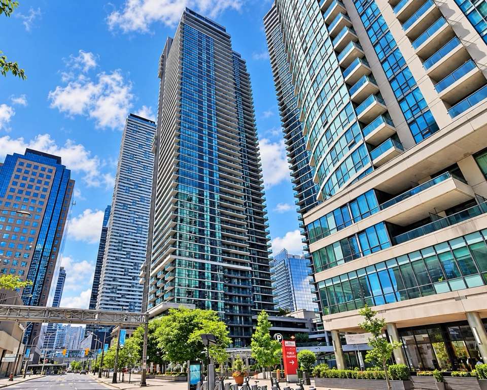 Exterior of 33 Bay at Pinnacle Centre at 33 Bay St, Toronto