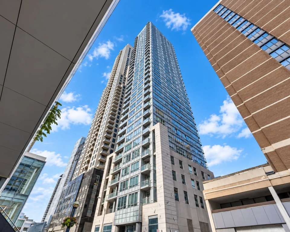 Exterior of Crystal Blu at 21 Balmuto St, Toronto